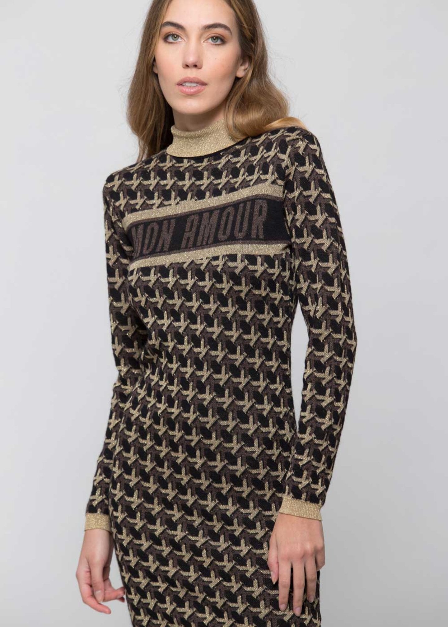 ROBE MONOGRAMME EN MAILLE LUREX KOCCA
