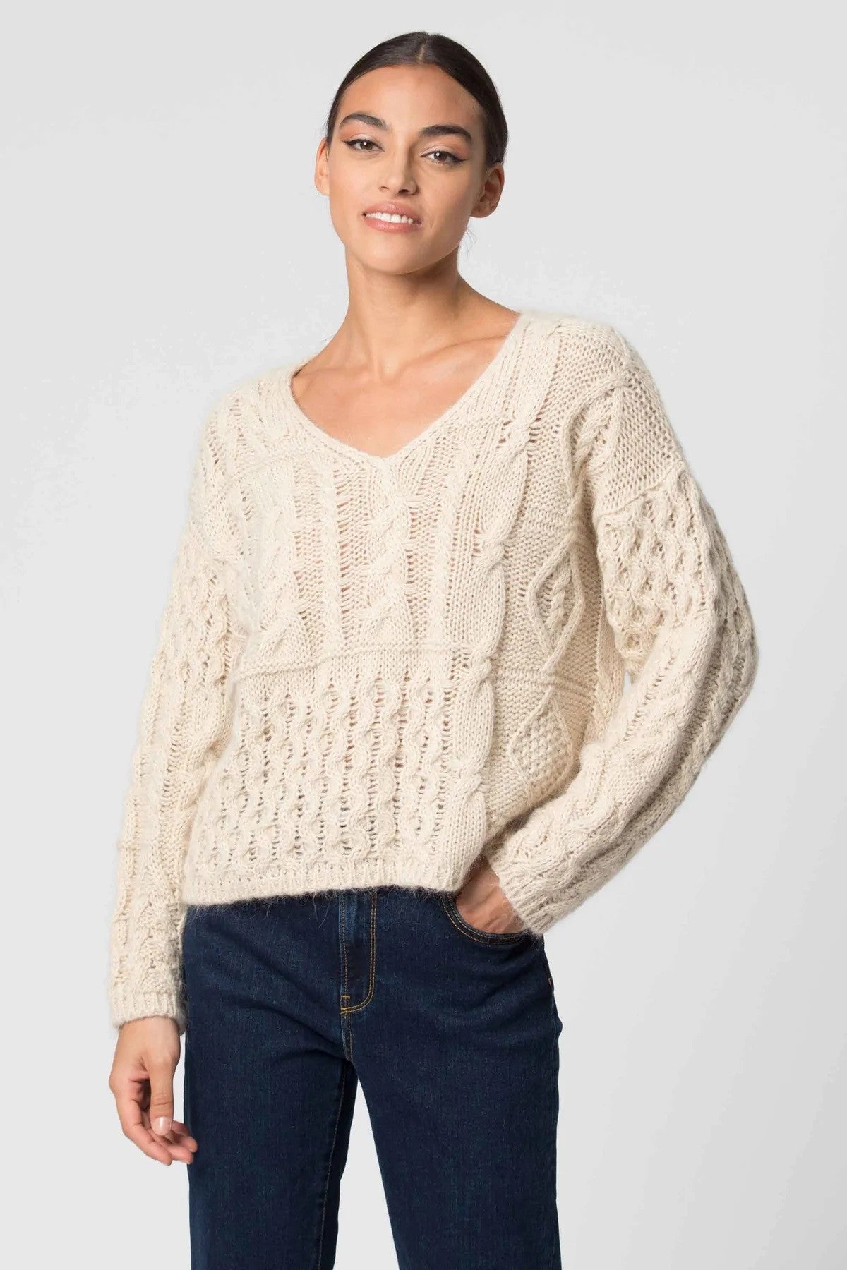 CAMISOLA MALHA DECOTE EM V KOCCA
