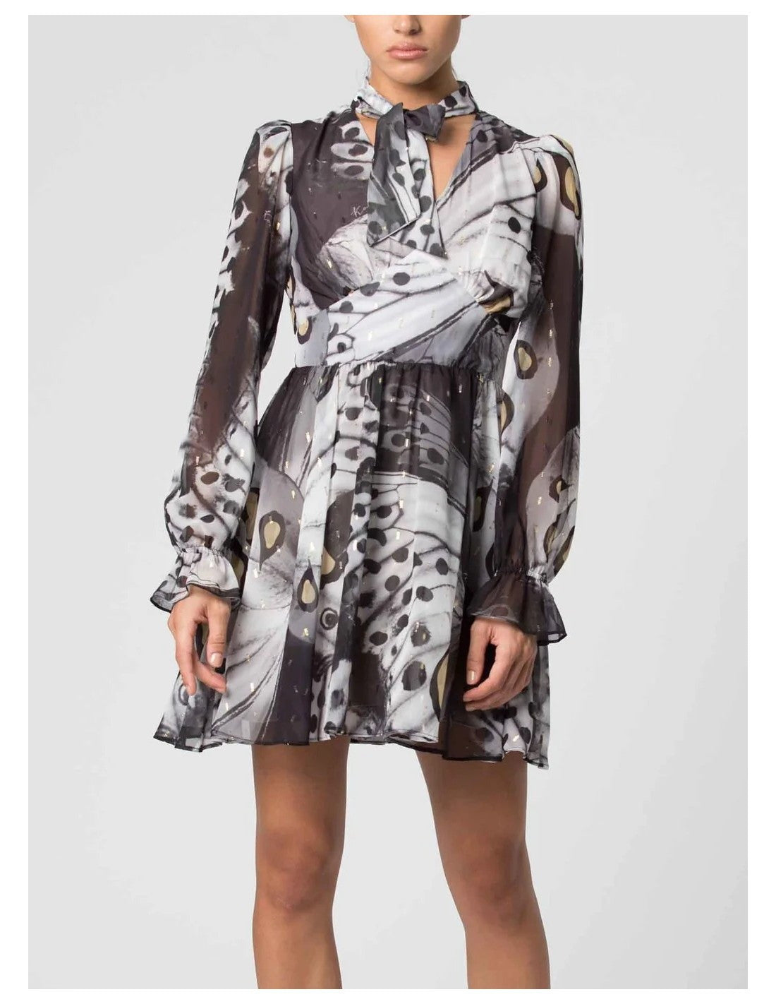 VESTIDO ESTAMPA ABSTRATA KOCCA