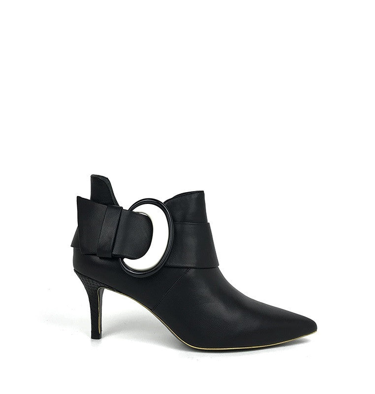 BOTIM DE SALTO COM FIVELA GOLD&ROUGE