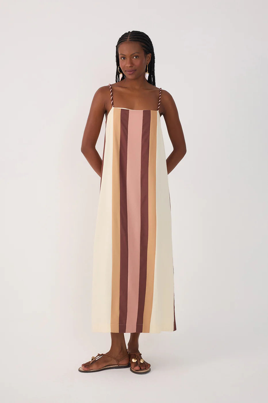 VESTIDO LINHO MULTICOLOR DRESS TO