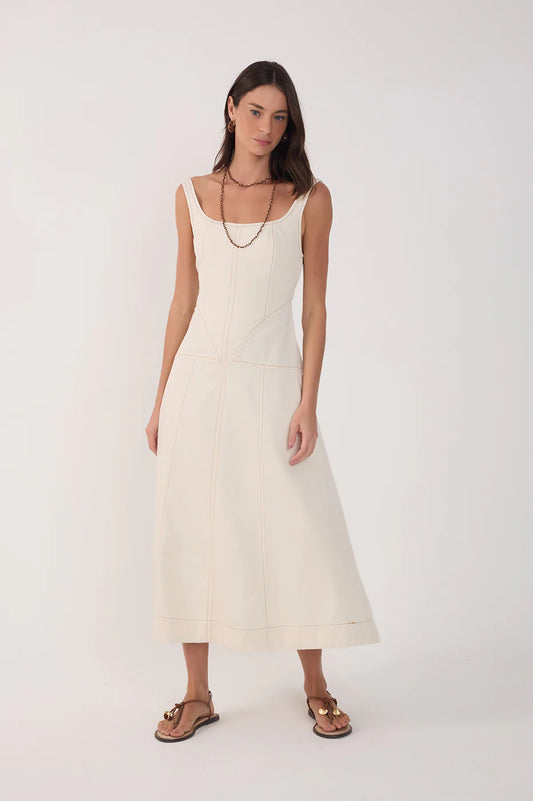 VESTIDO MIDI SARJA DRESS TO