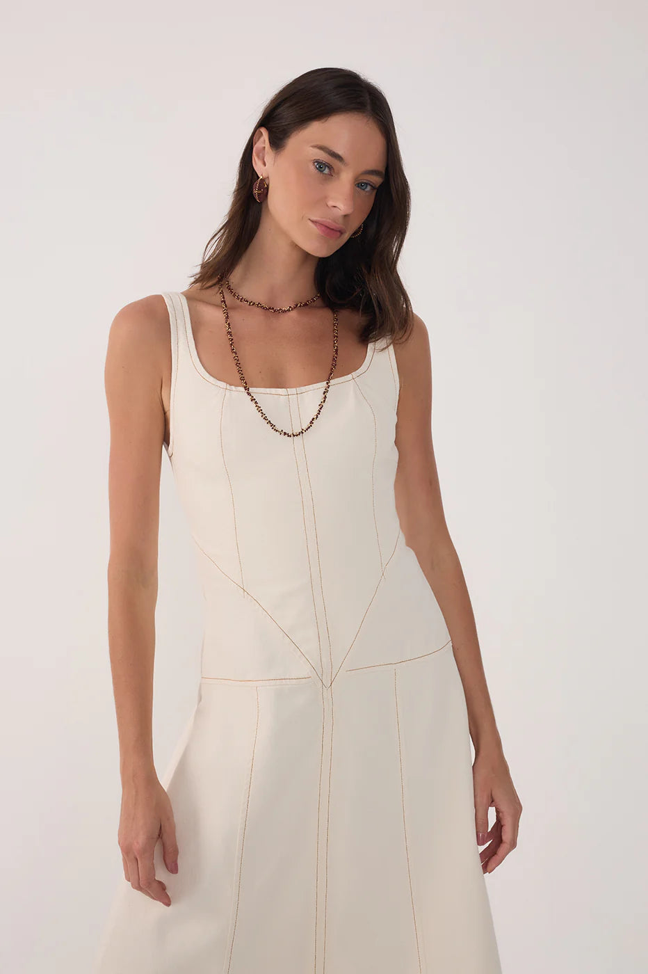 VESTIDO MIDI SARJA DRESS TO