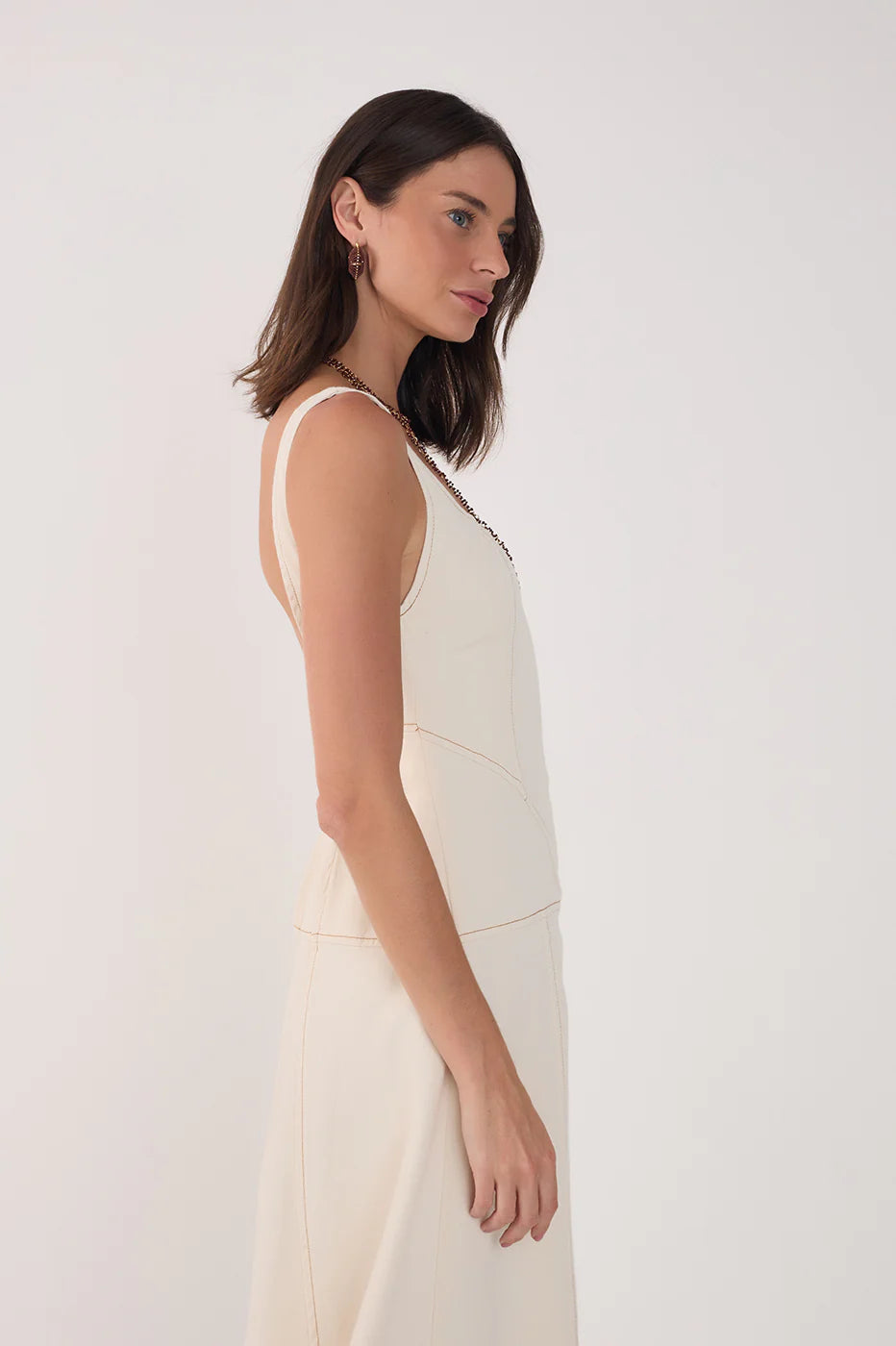 VESTIDO MIDI SARJA DRESS TO