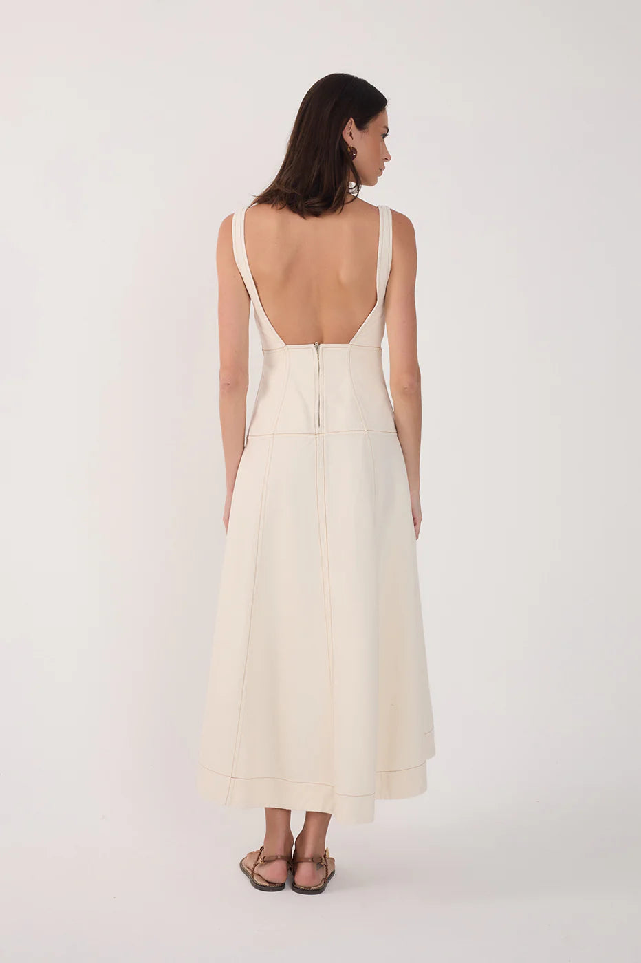 VESTIDO MIDI SARJA DRESS TO