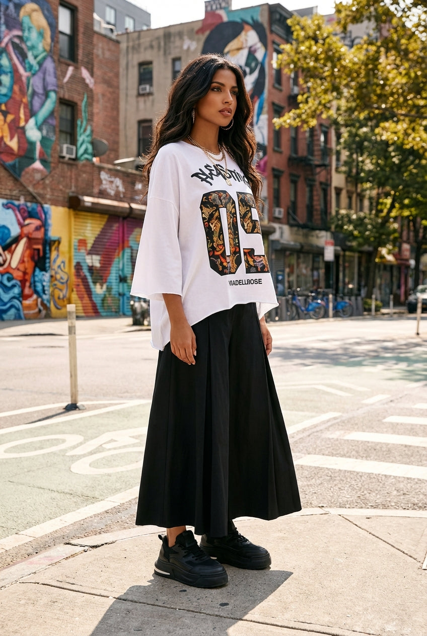 T-SHIRT OVERSIZE ESTAMPADO GRÁFICO VDR