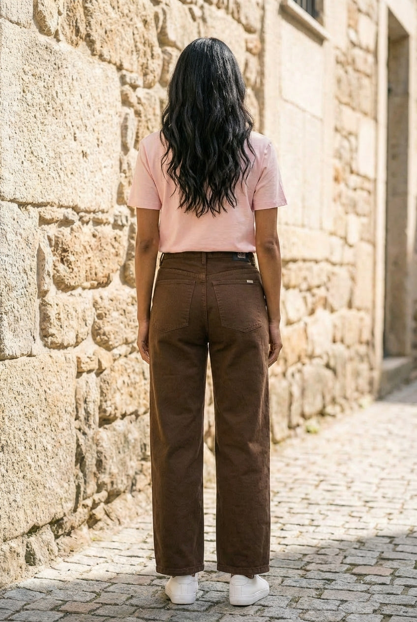 CALÇAS WIDE LEG SARJA GUSI