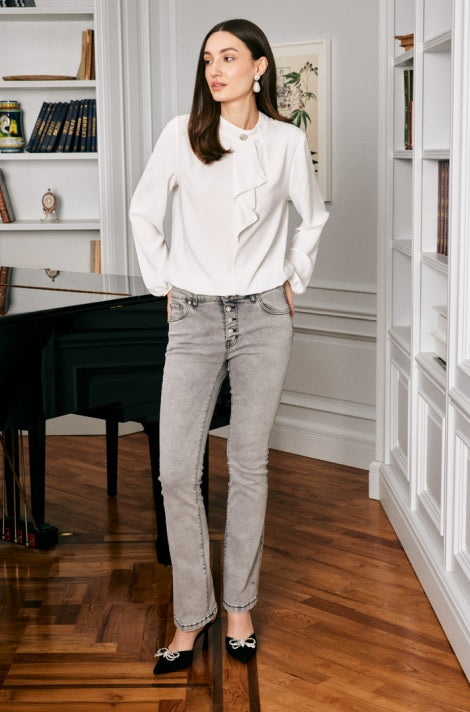 CALÇA FLARE COM BOTÕES FLY GIRL