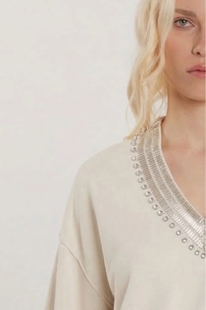 SWEATSHIRT STRASS RELISH