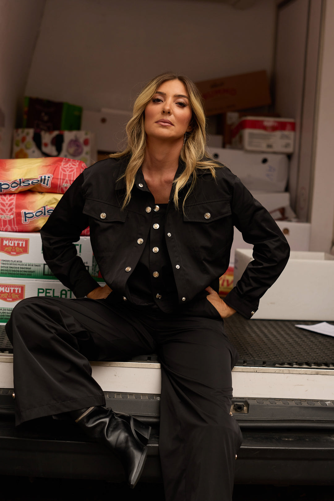 CASACO COM EFEITO TOP SWALLOW