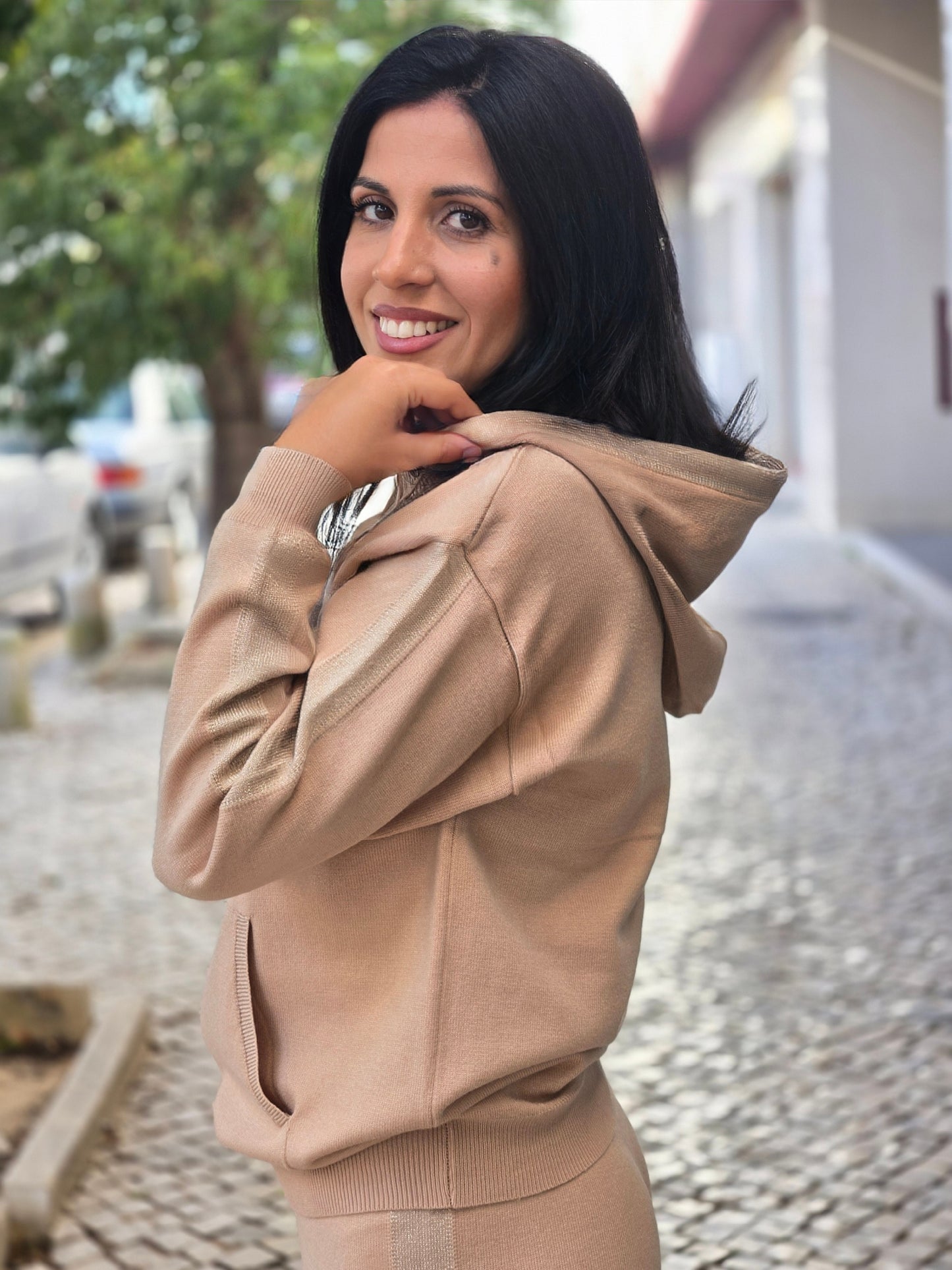 CAMISOLA COM CAPUZ MALHA FLY GIRL