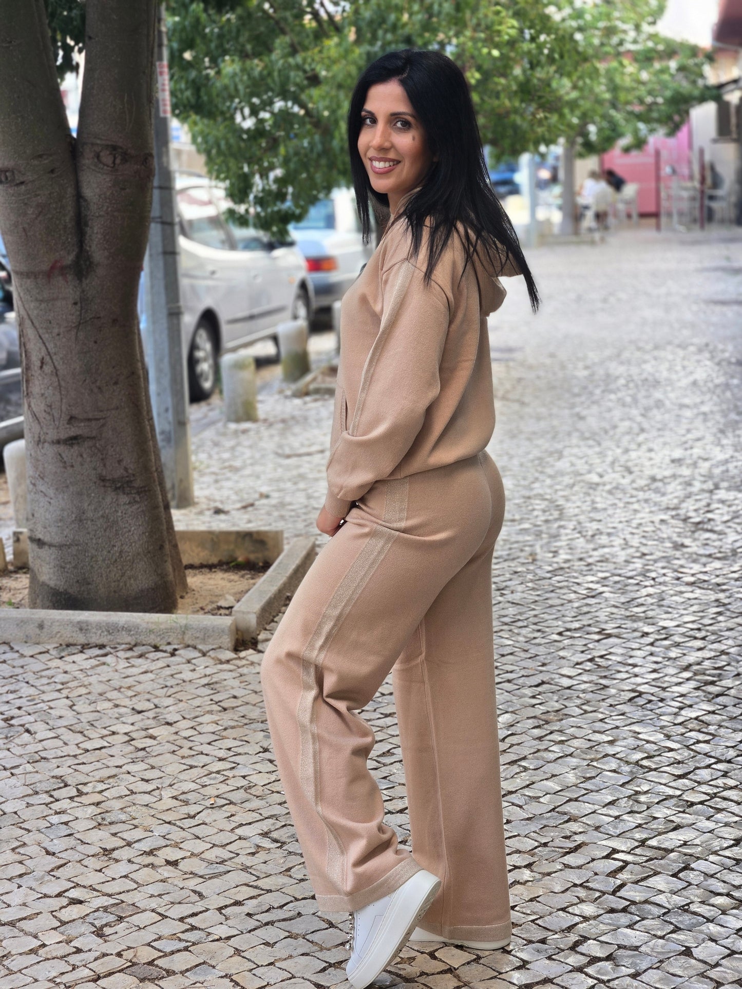 CALÇAS LARGAS MALHA FLY GIRL