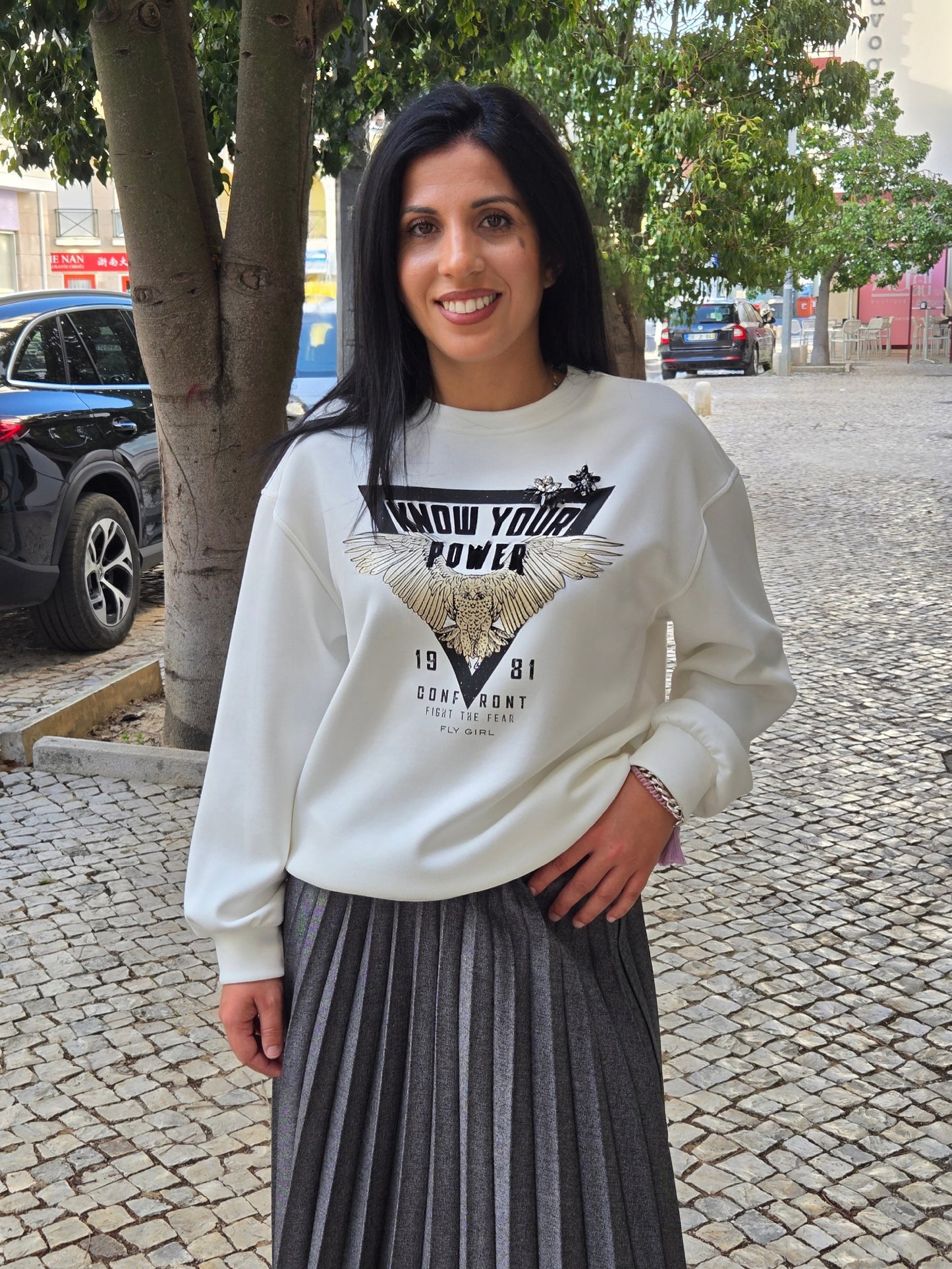 SWEATSHIRT ESTAMPADA FLY GIRL