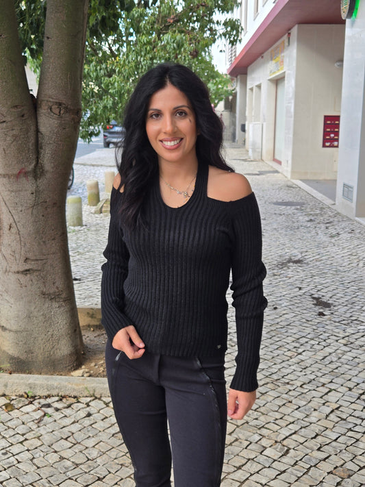 CAMISOLA DE MALHA CANELADA GUSI