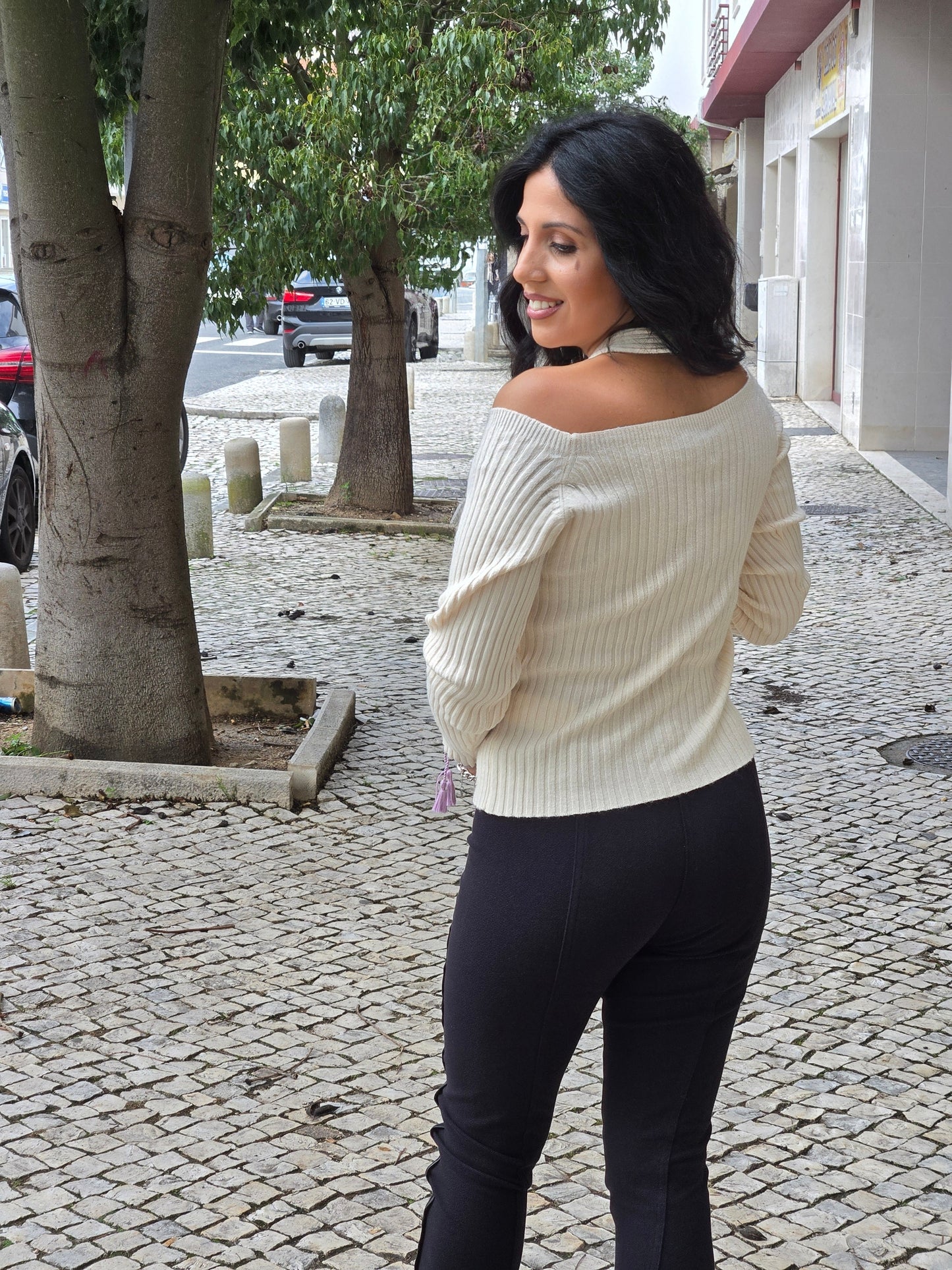 CAMISOLA DE MALHA CANELADA GUSI