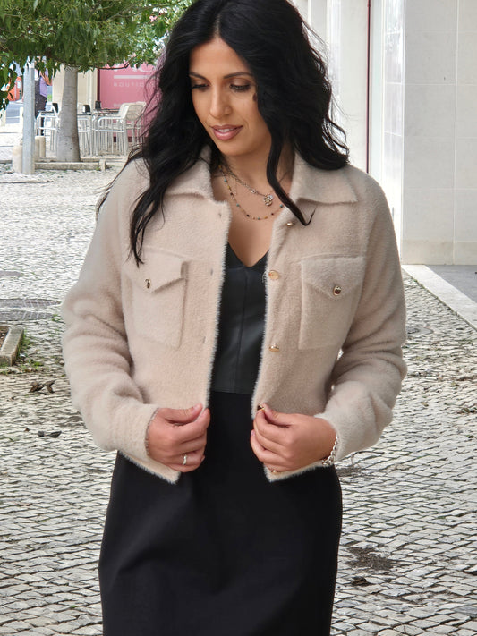 CASACO DE MALHA MACIO FLY GIRL