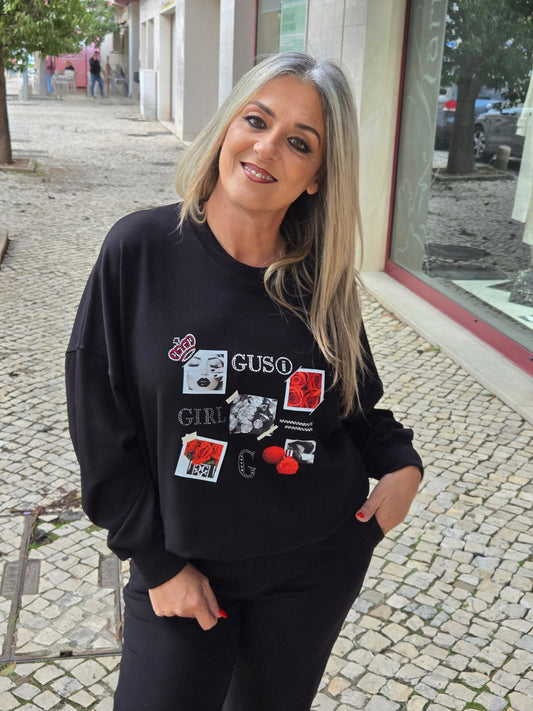 SWEATSHIRT ESTAMPADA GUSI