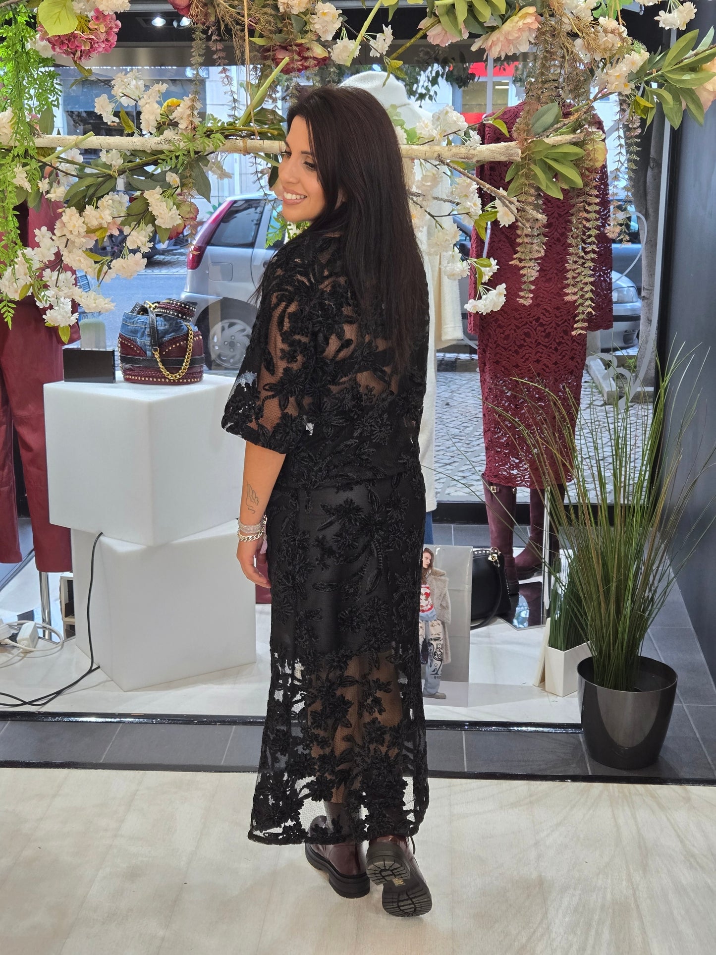 CAMISOLA RENDA BORDADA GUSI