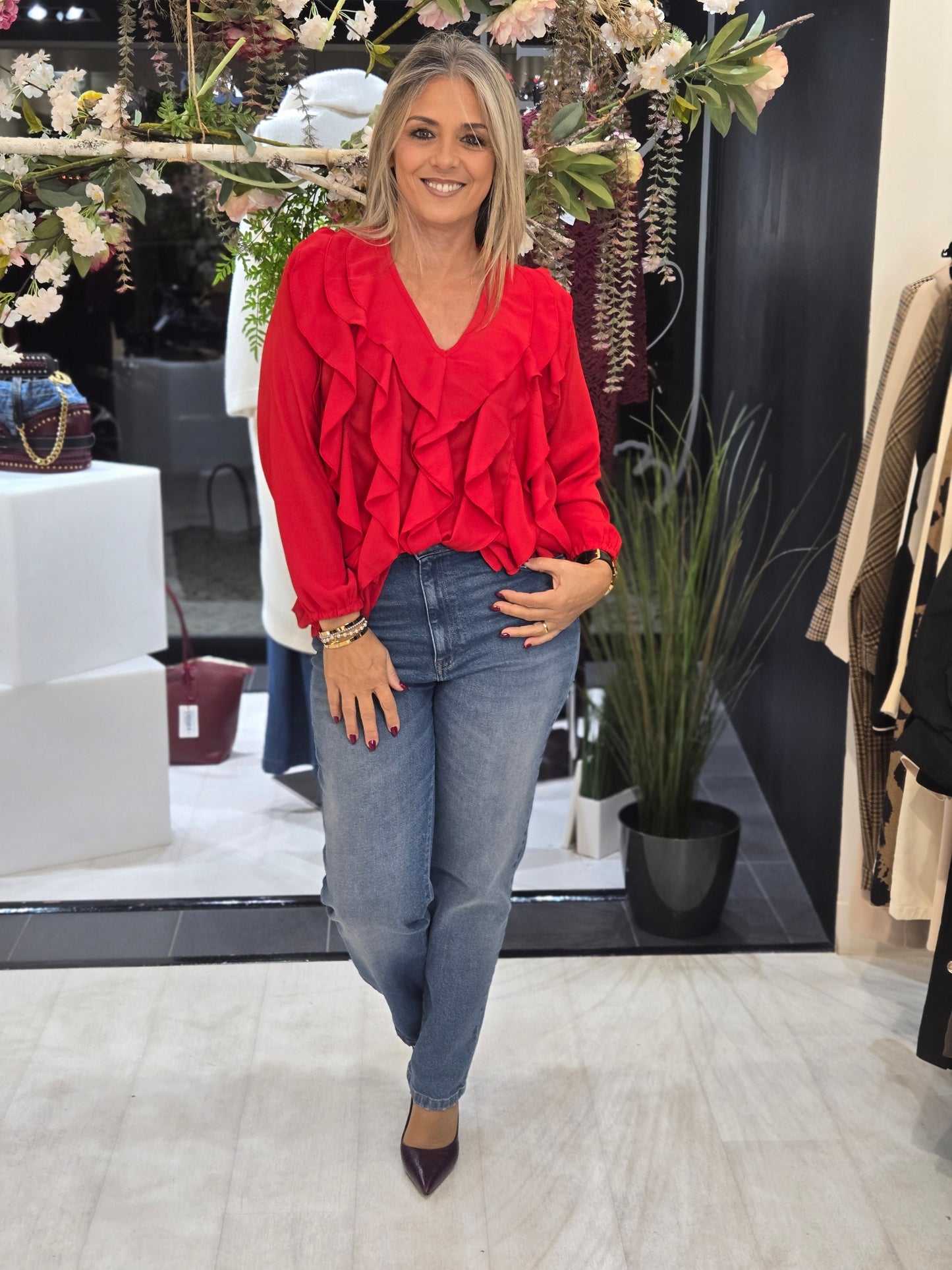 BLUSA COM FOLHOS GUSI