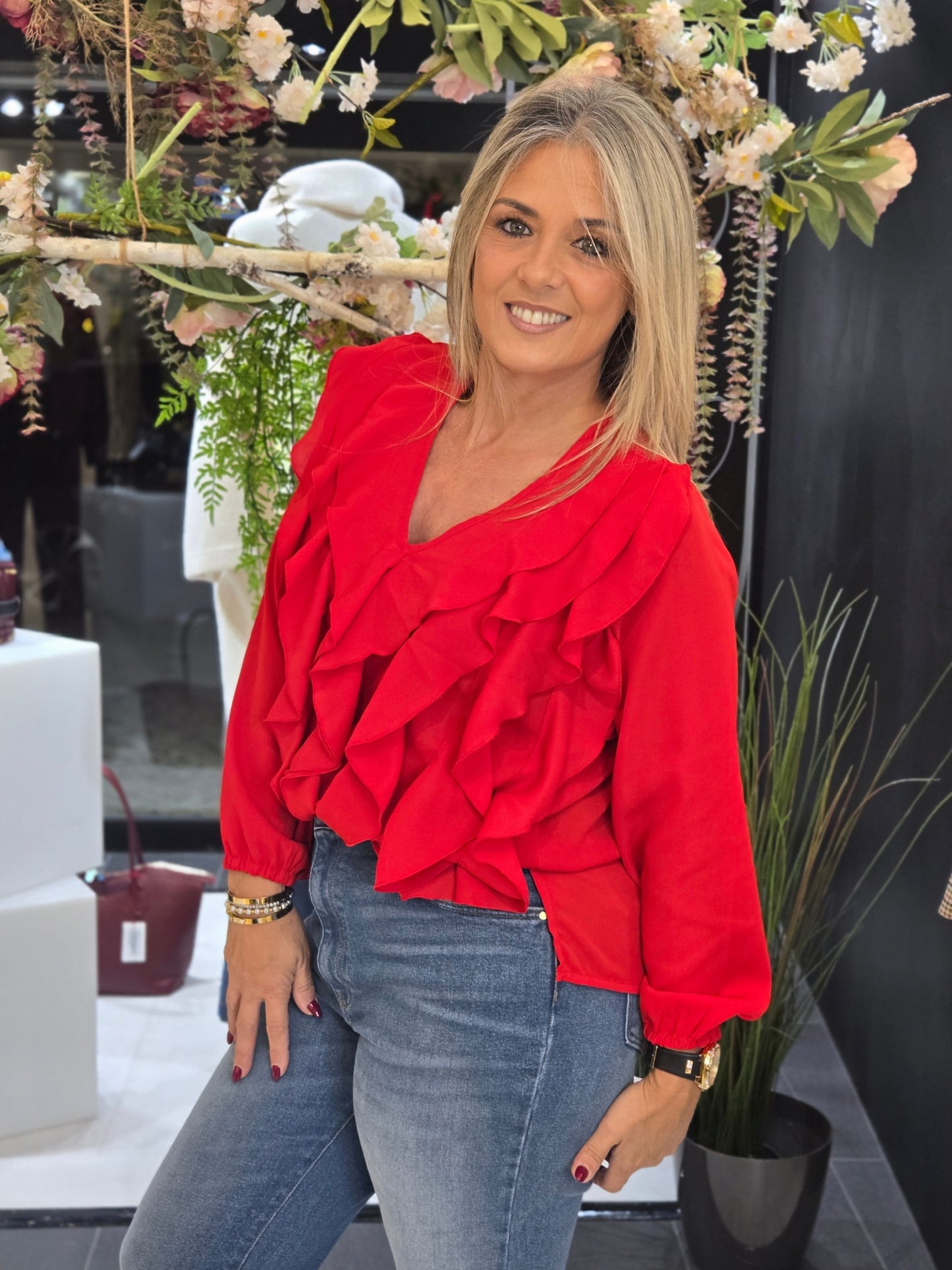 BLUSA COM FOLHOS GUSI