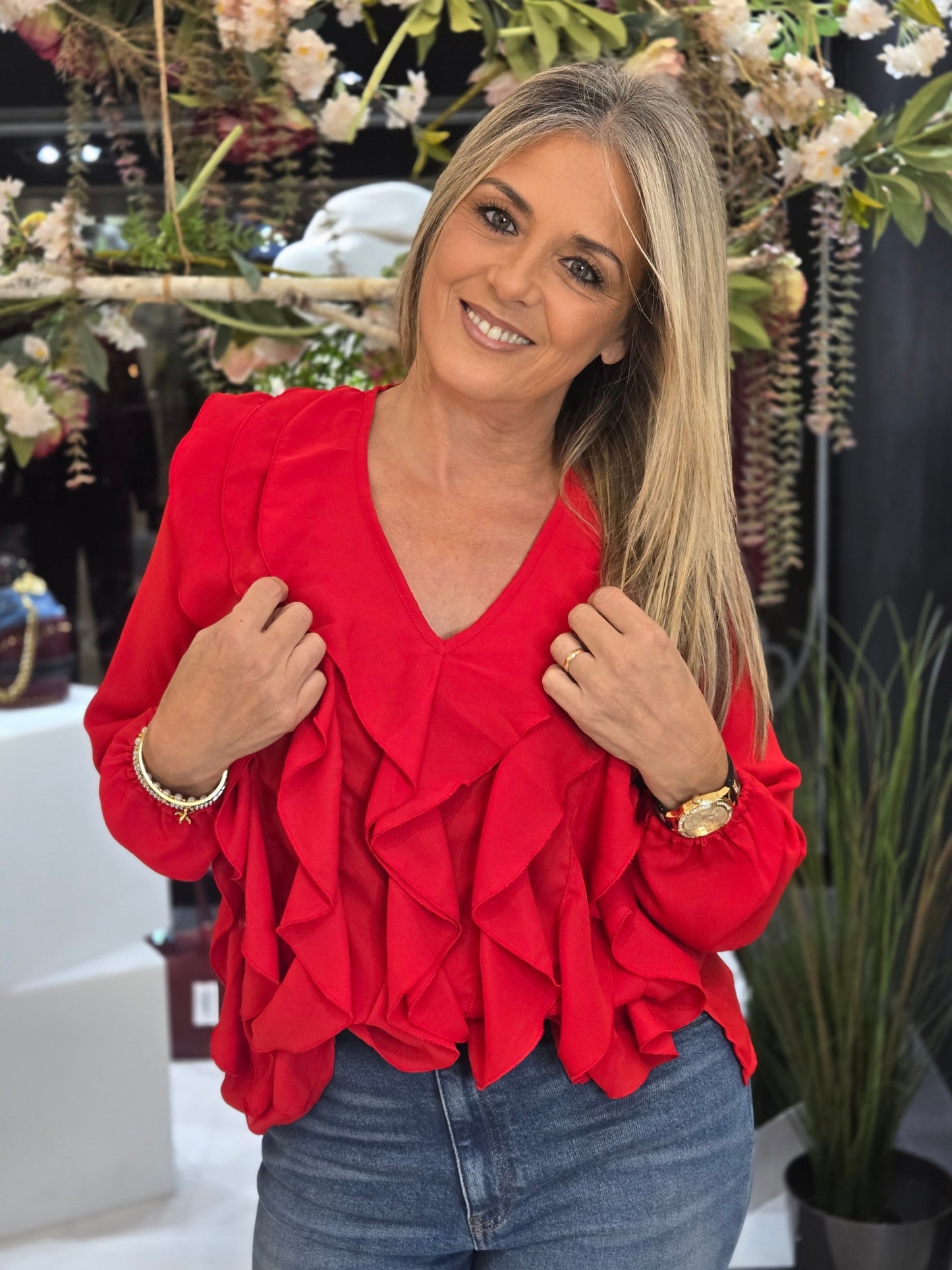 BLUSA COM FOLHOS GUSI