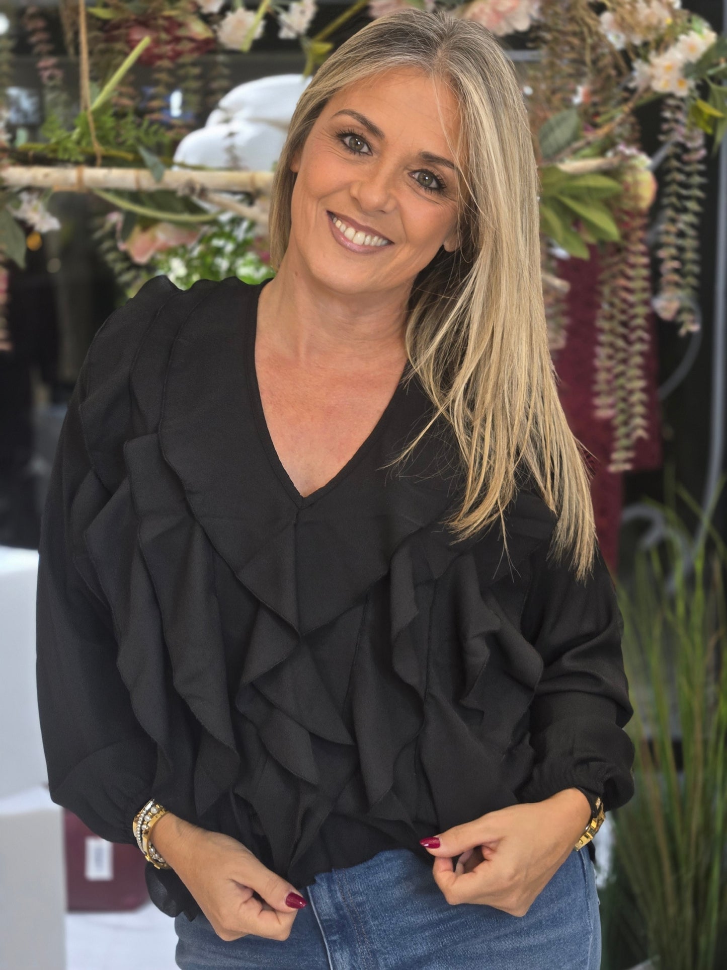 BLUSA COM FOLHOS GUSI