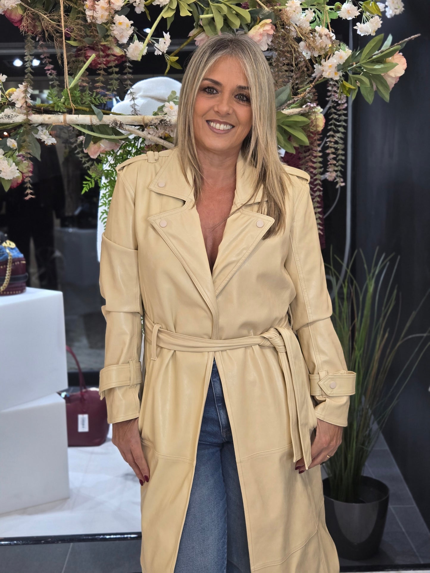 TRENCH COAT ECOPELE OPEN