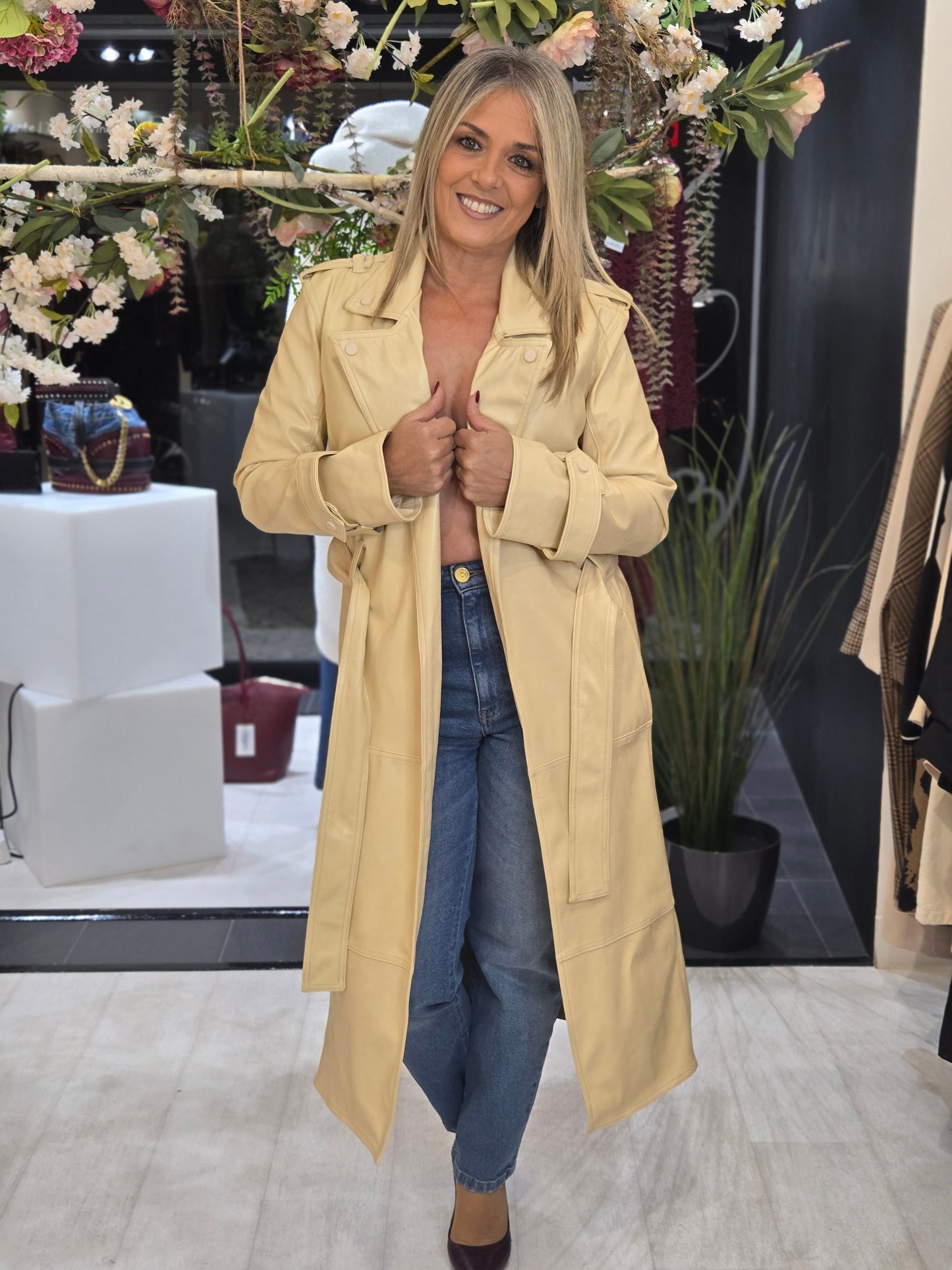 TRENCH COAT ECOPELE OPEN