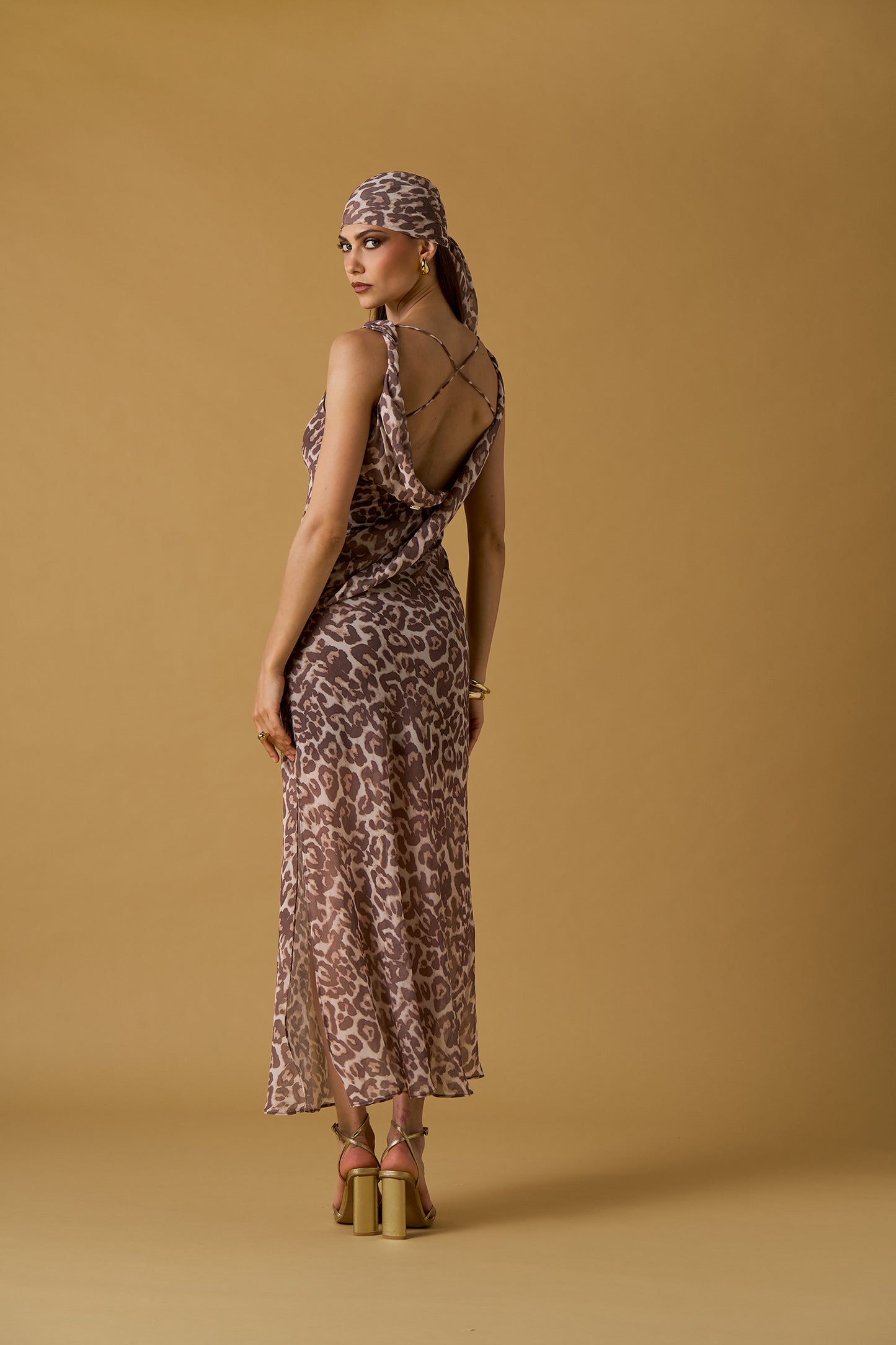 MAXI VESTIDO LEOPARDO NO SECRETS