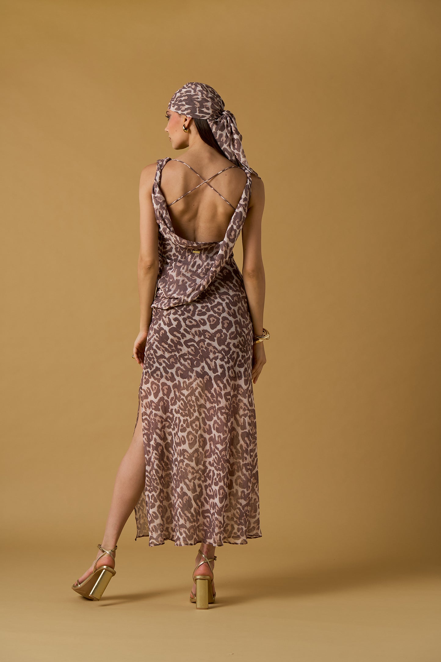MAXI VESTIDO LEOPARDO NO SECRETS
