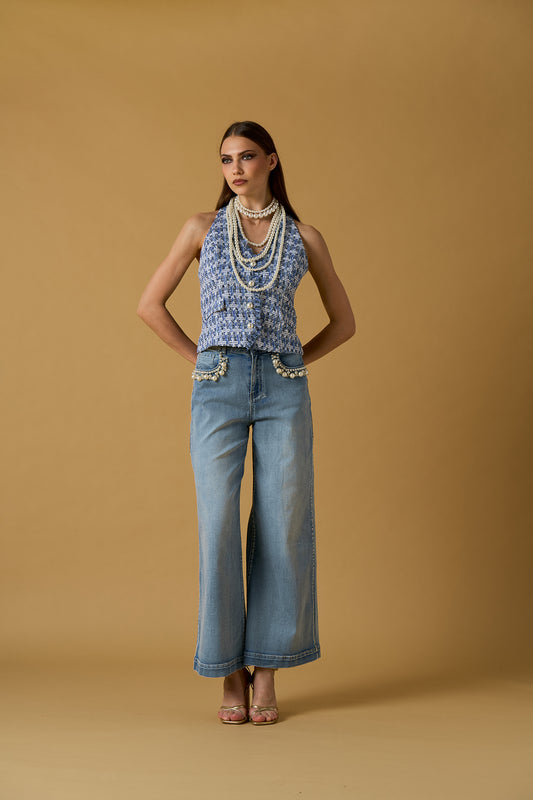 CALÇAS PÉROLAS BOLSOS NO SECRETS