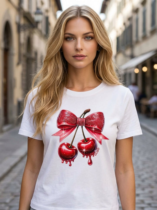 T-SHIRT LAÇO CEREJA GUSI