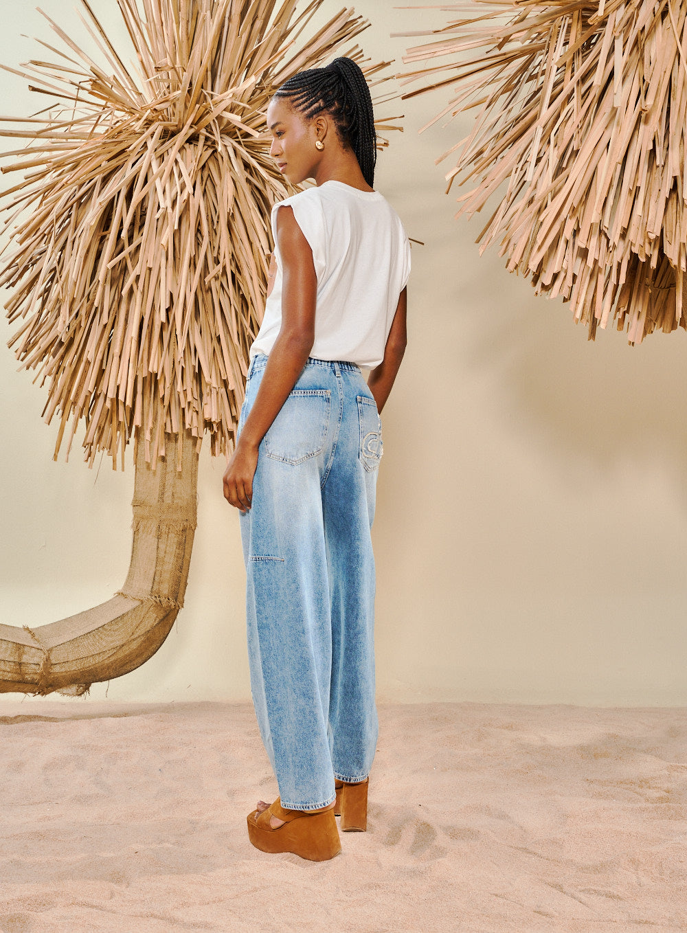 CALÇAS BAGGY DENIM OPEN