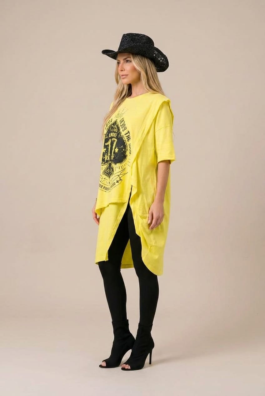TÚNICA OVERSIZE DRAPEADA VDR