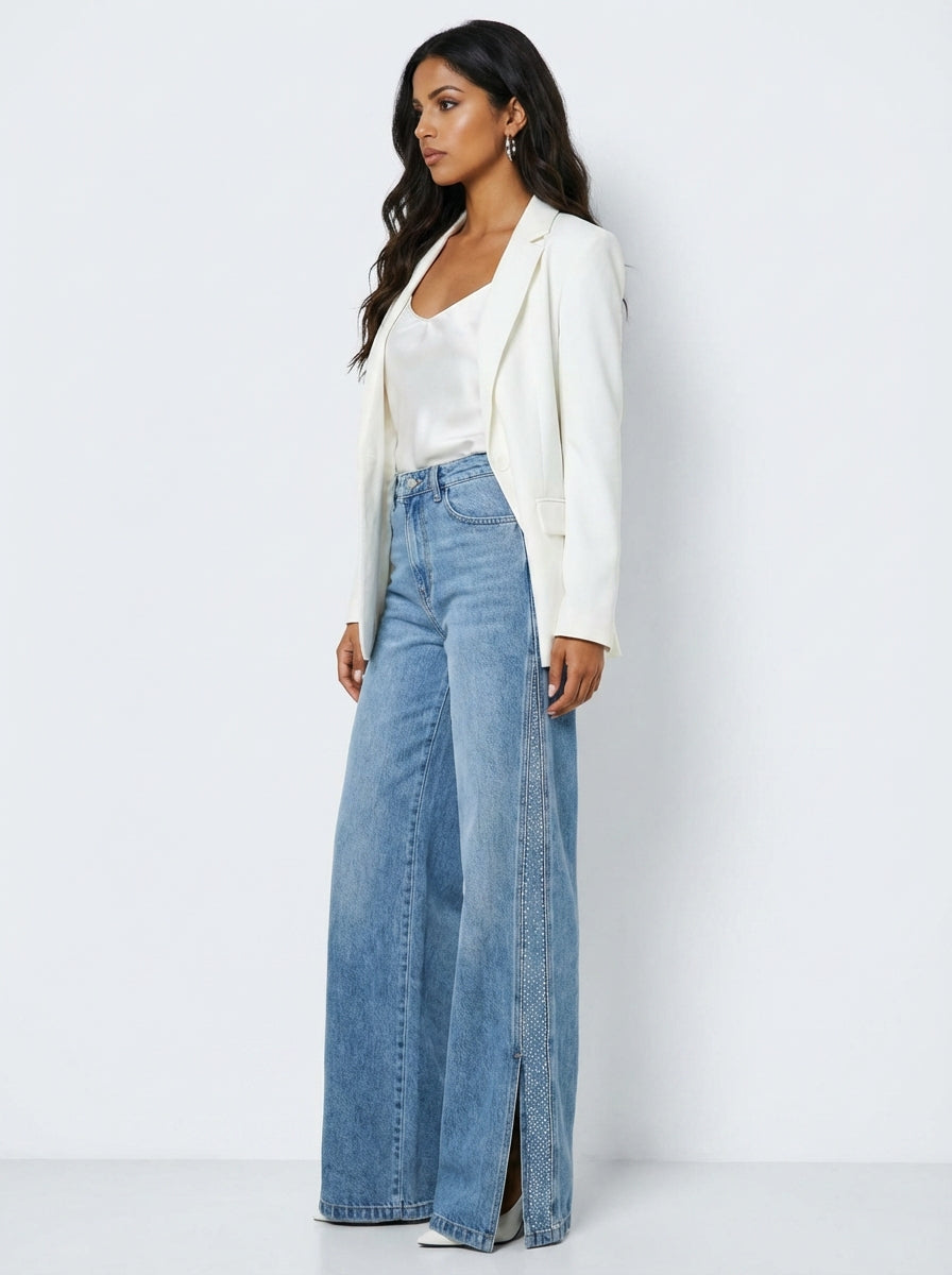 CALÇAS APLICAÇÕES STRASS RELISH