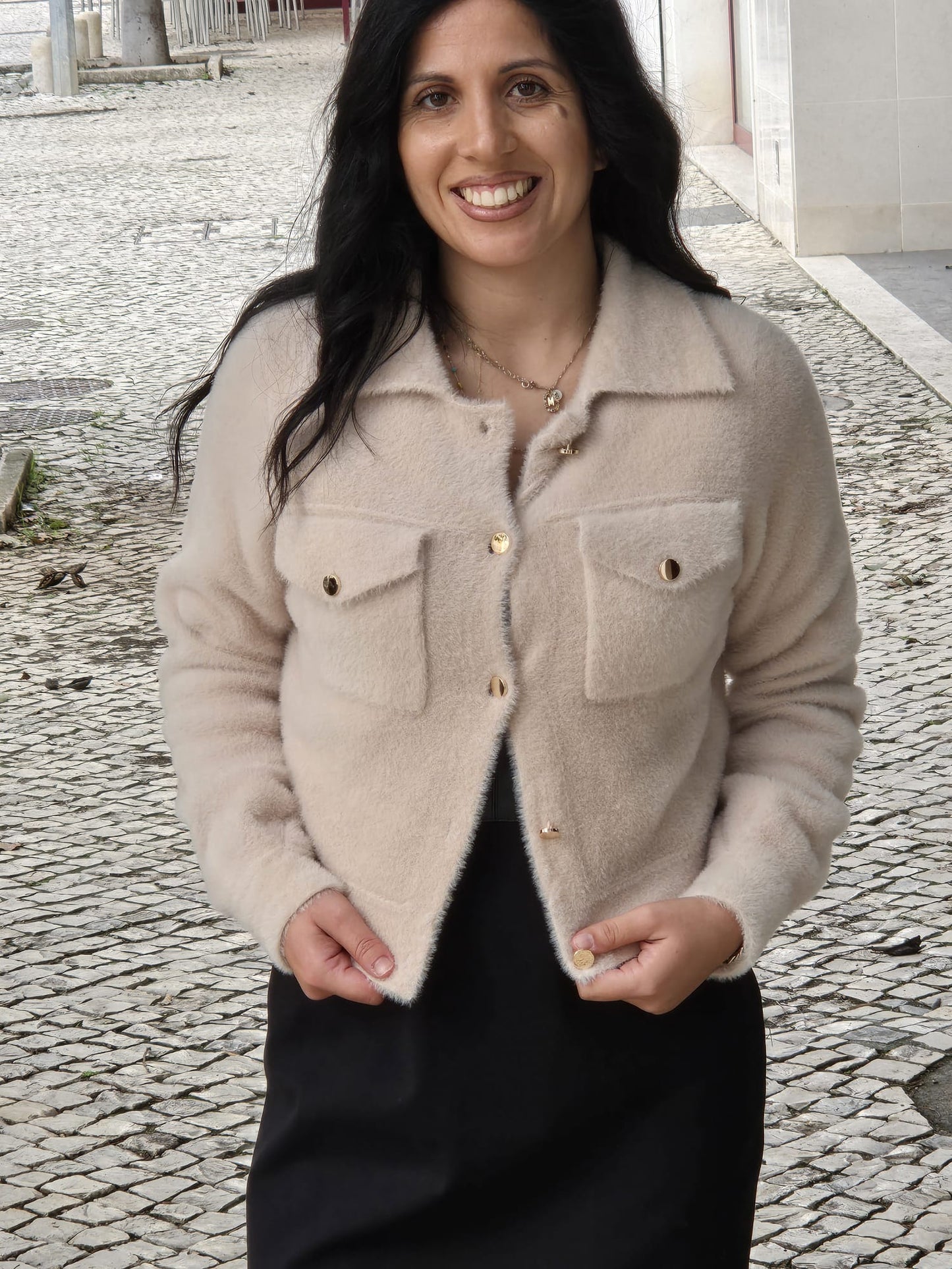 CASACO DE MALHA MACIO FLY GIRL