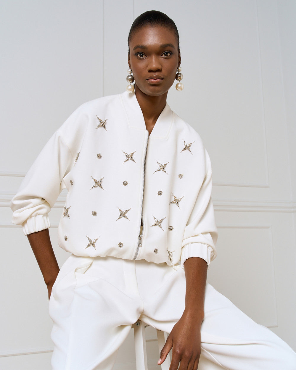 BLUSÃO BOMBER STRASS  ACCESS