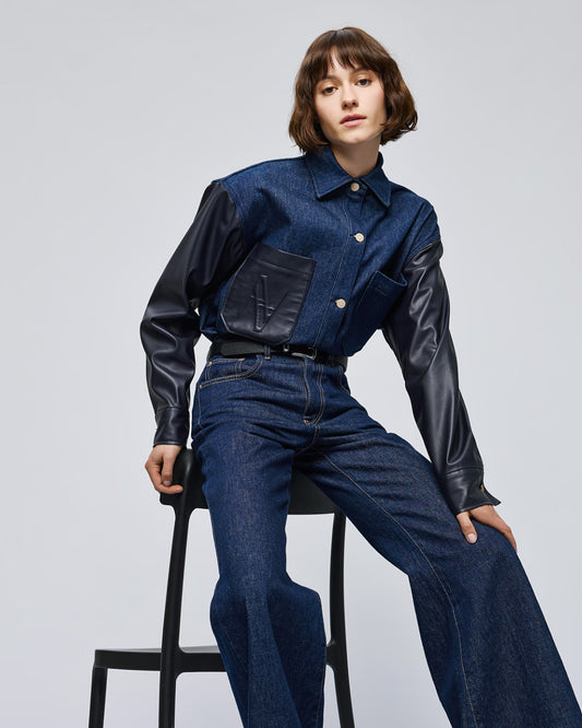 CAMISA DENIM COM ECOPELE ACCESS