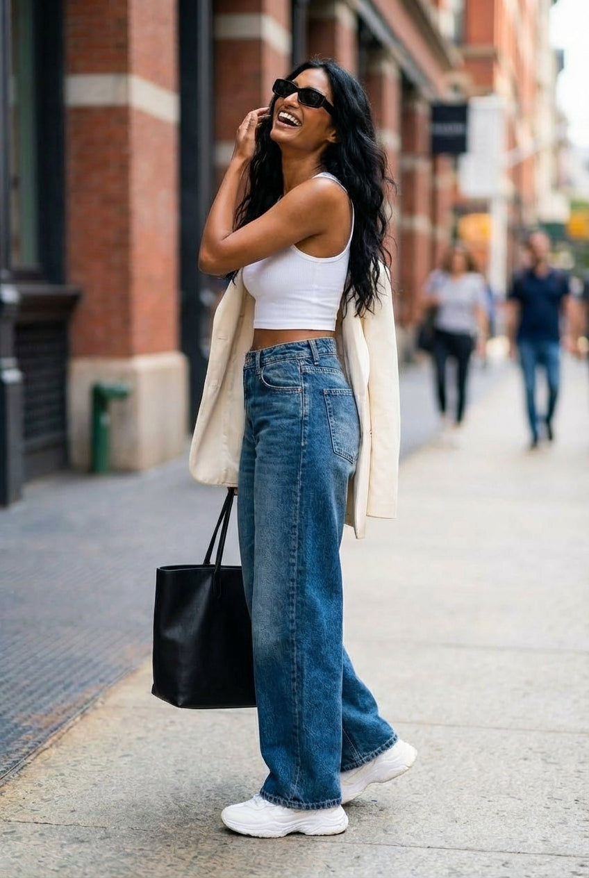 CALÇAS WIDE LEG GANGA GUSI