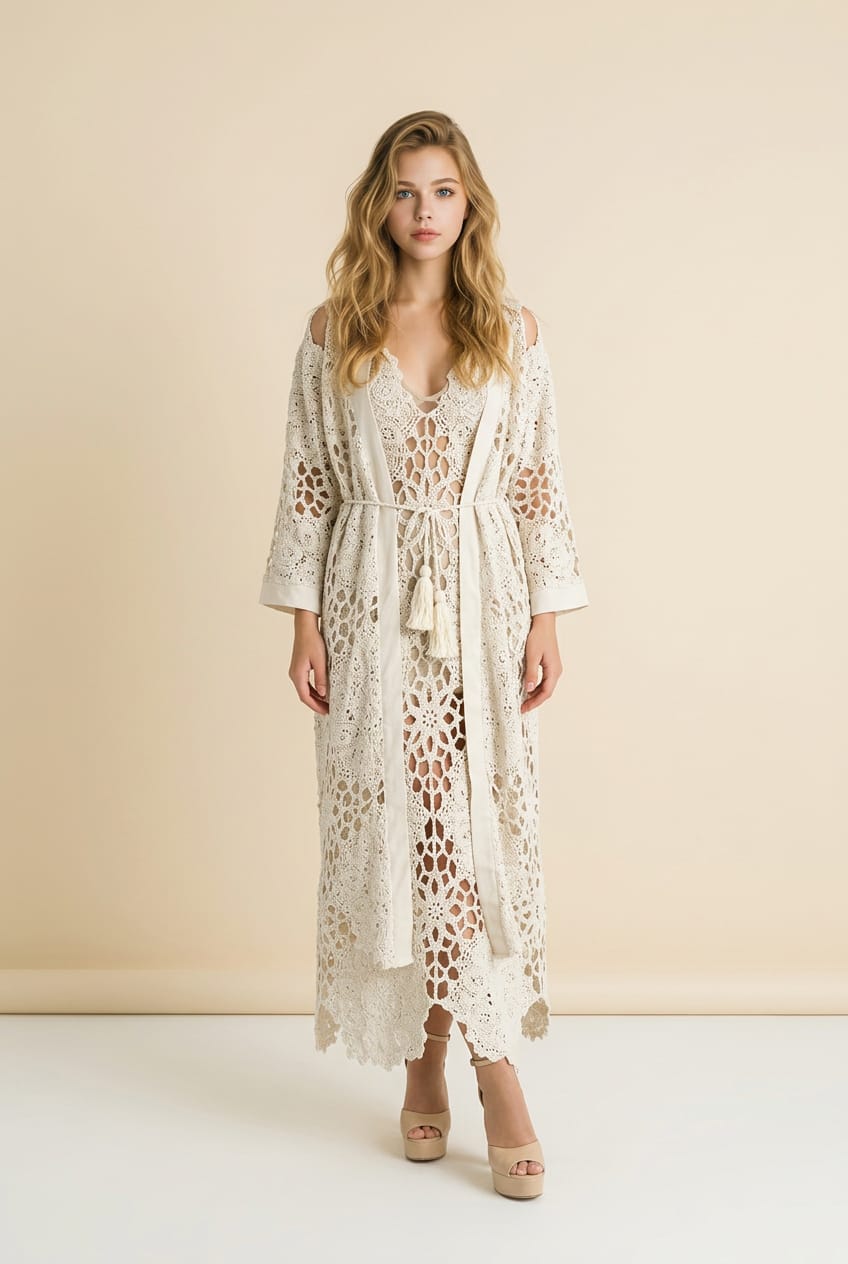 KIMONO GUIPUR SWALLOW