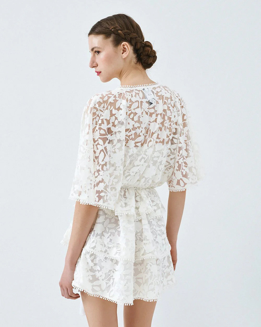 VESTIDO CURTO FOLHOS ACCESS