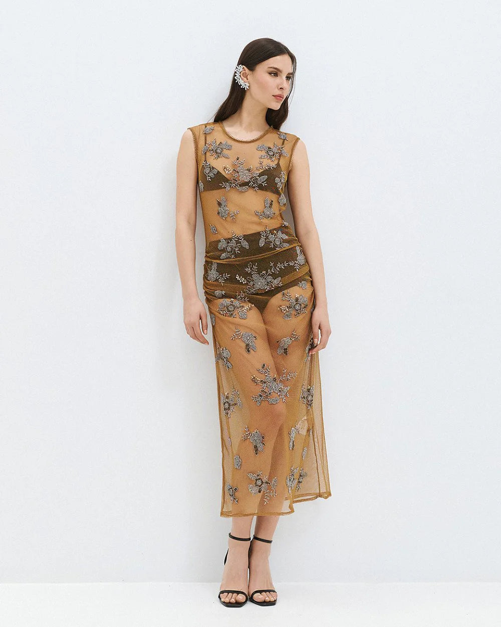 VESTIDO BORDADO MIÇANGAS ACCESS