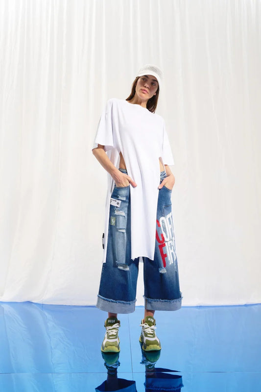 CALÇAS DENIM ESTAMPADAS VDR