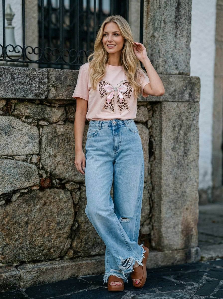 T-SHIRT LAÇO GUSI
