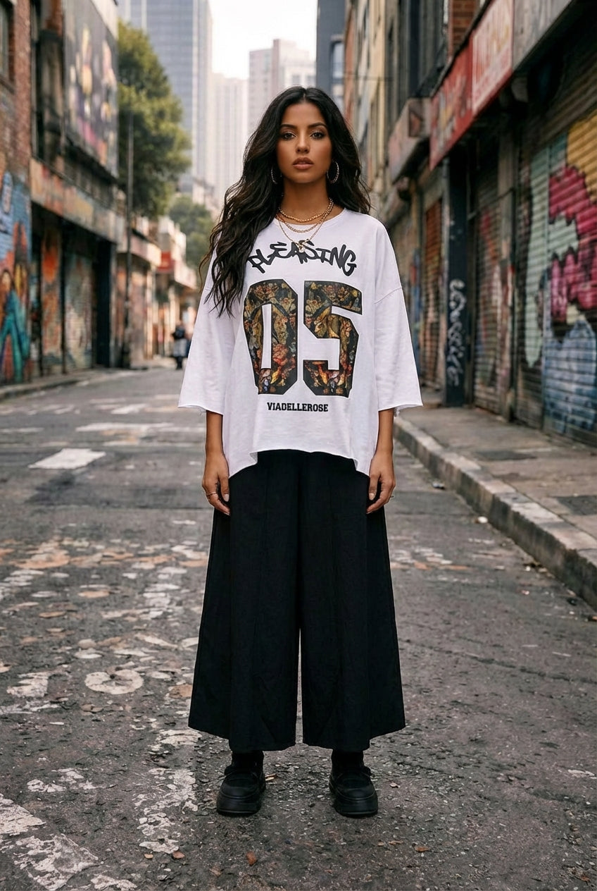 T-SHIRT OVERSIZE ESTAMPADO GRÁFICO VDR