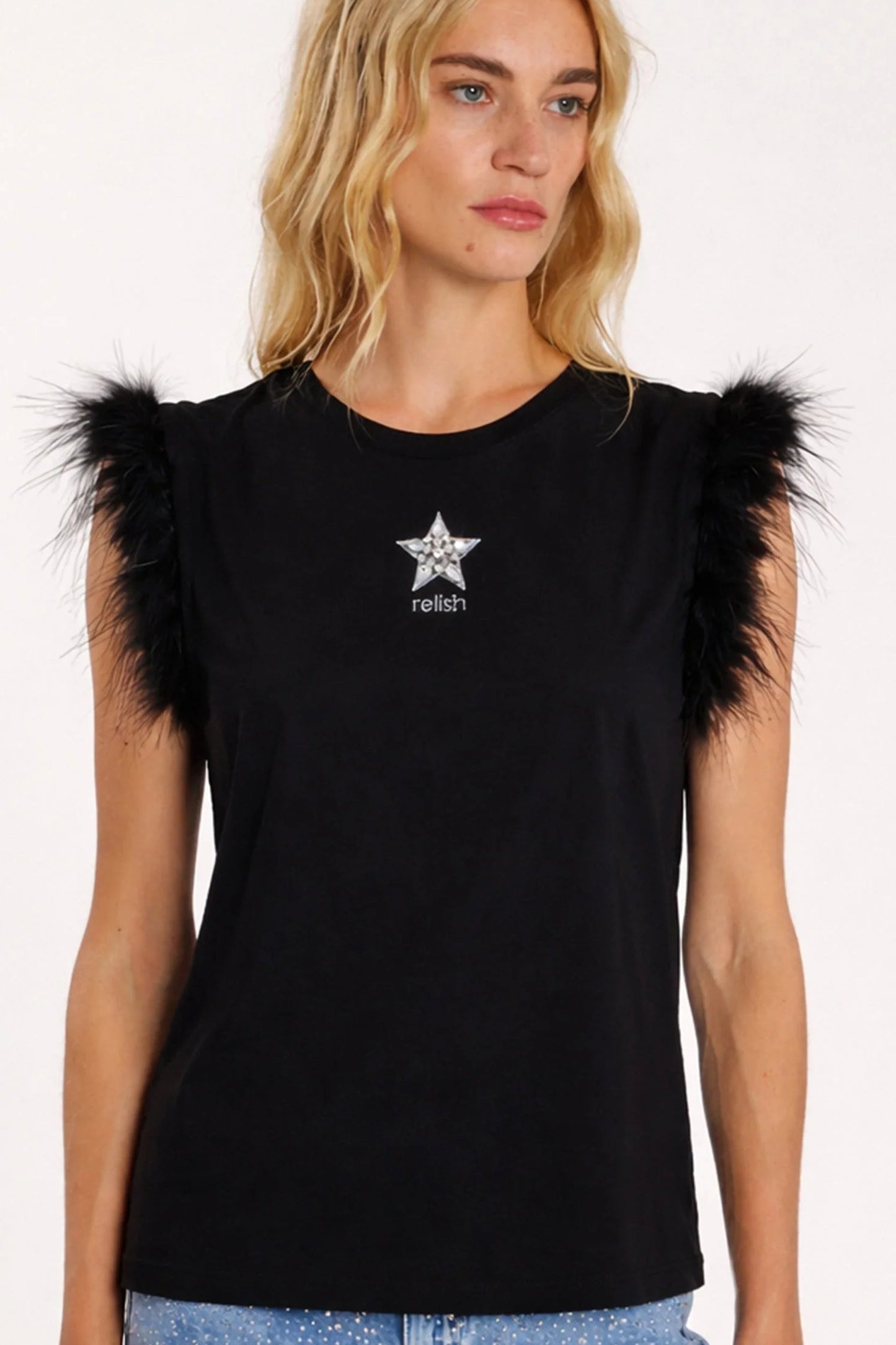 T-SHIRT COM STRASS RELISH