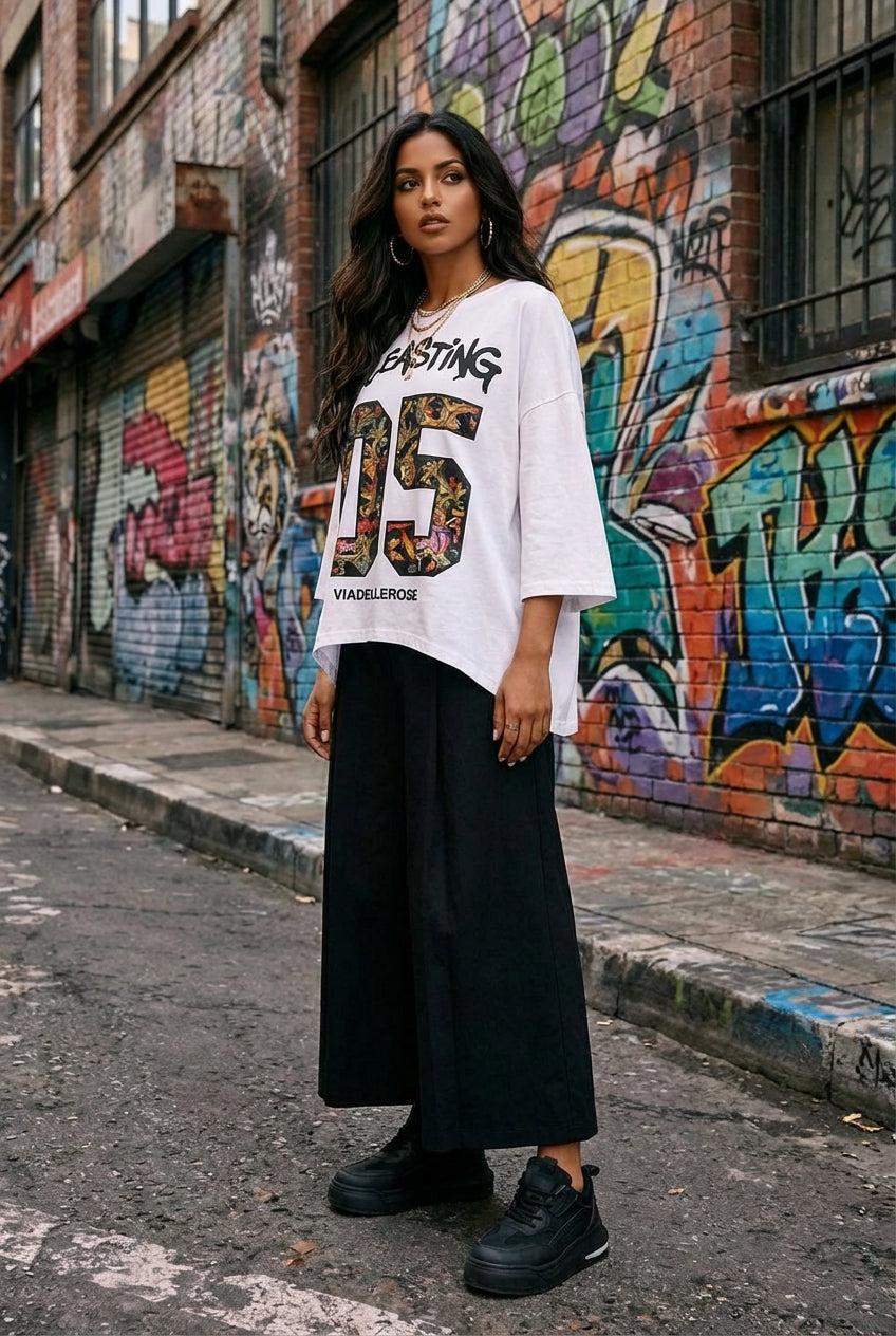 T-SHIRT OVERSIZE ESTAMPADO GRÁFICO VDR