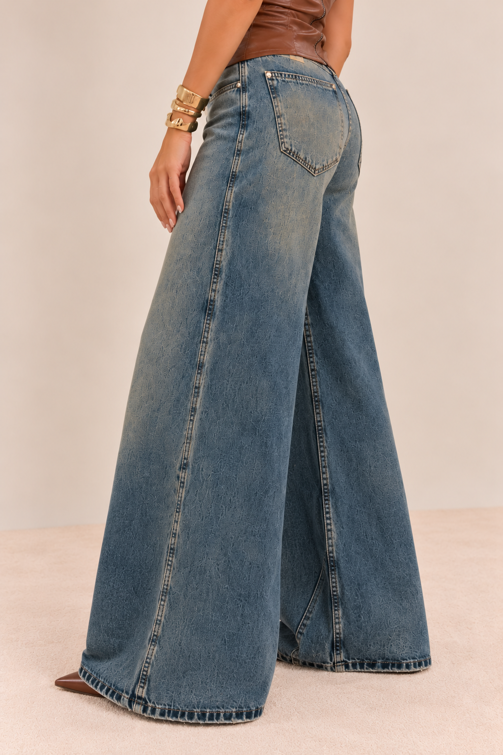 CALÇAS WIDE LEG VINTAGE - OPEN