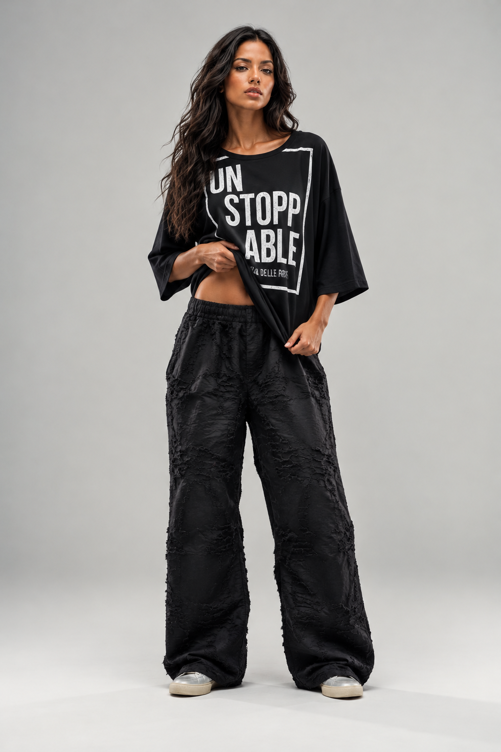 T-SHIRT BOXY COM ESTAMPO GRÁFICO - VDR