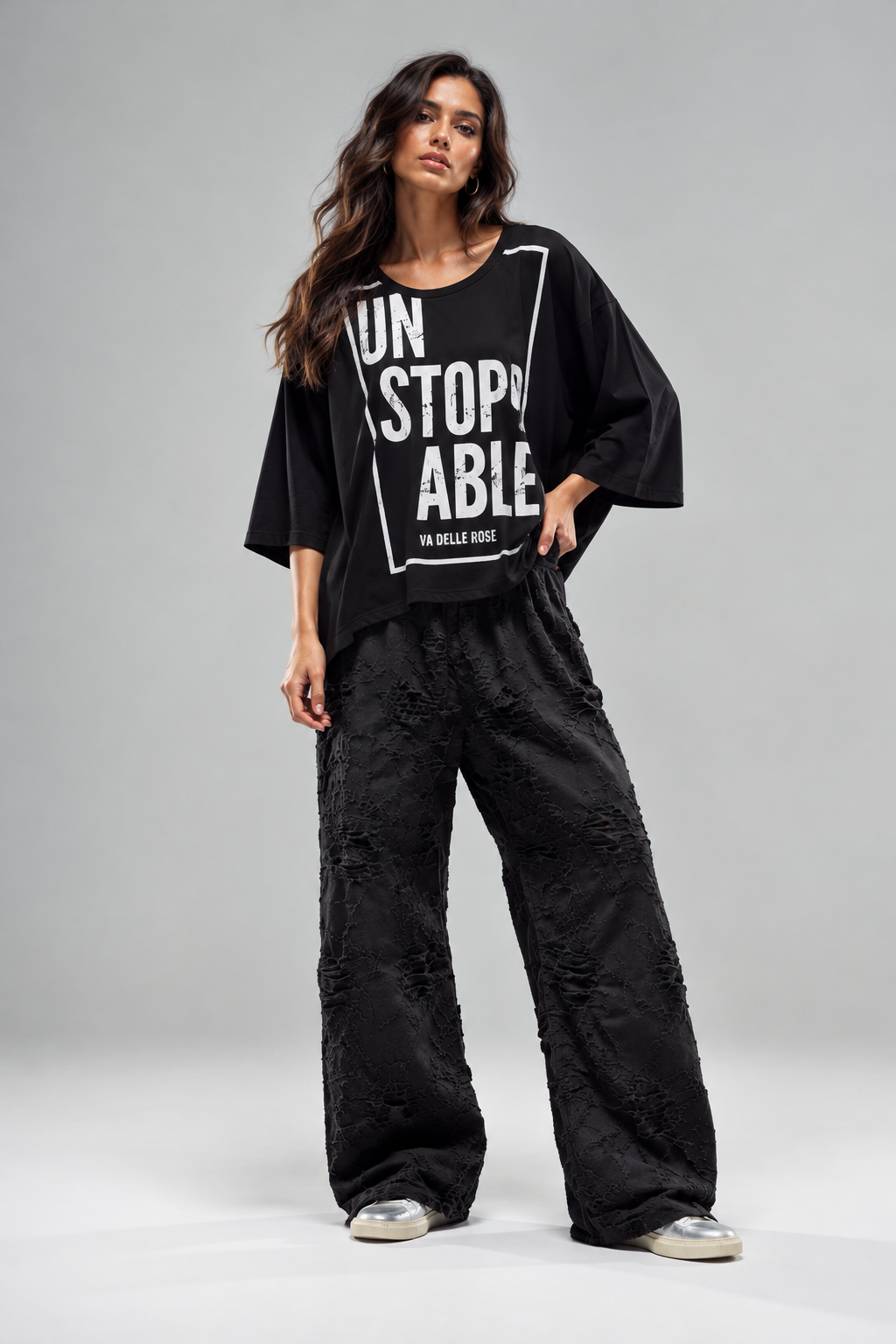 T-SHIRT BOXY COM ESTAMPO GRÁFICO - VDR